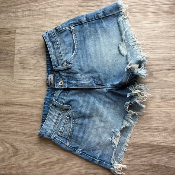 Special A Pants - Special A Distressed Denim Cutoff Shorts Size Small